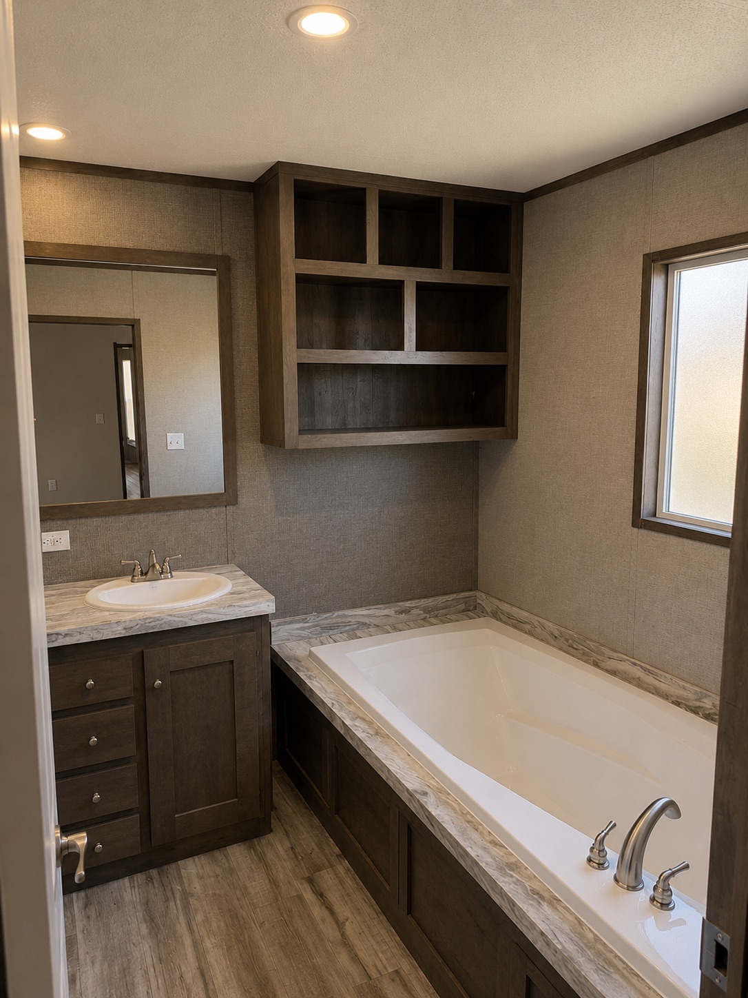 Primary bath with garden tub