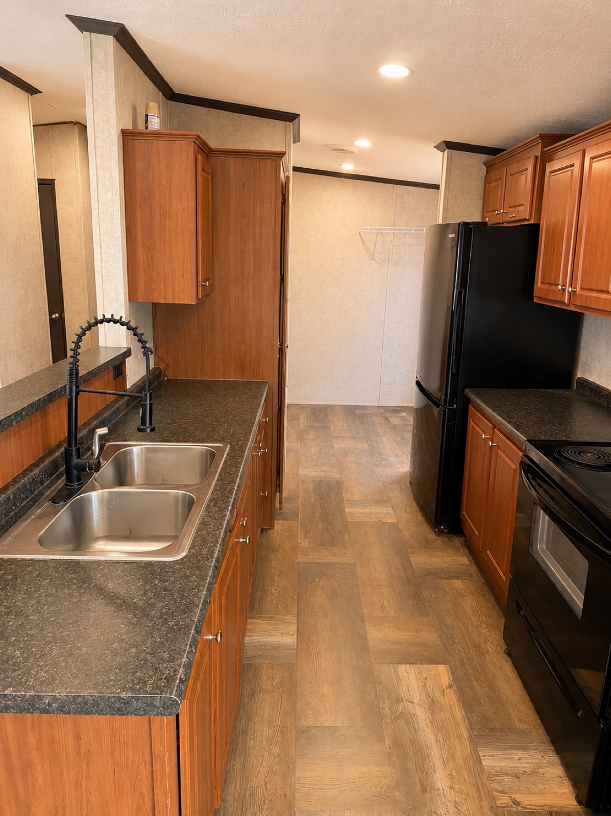 Island kitchen with abundant cabinet space