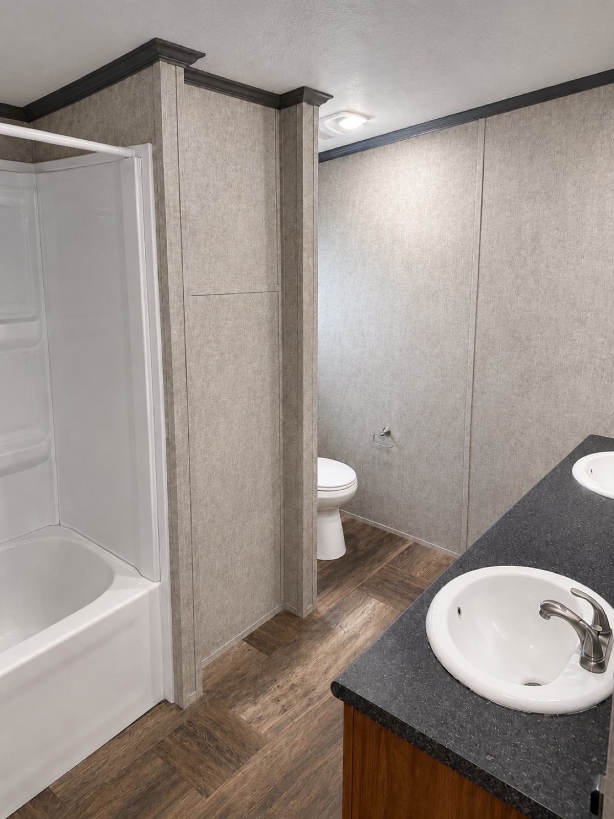 Master bath with his and her sinks